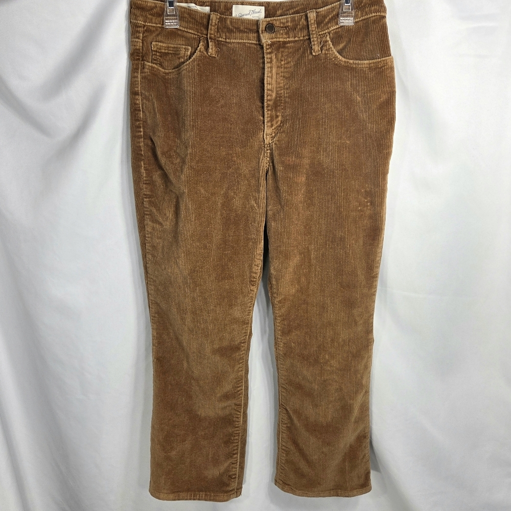Universal Thread Burnt Orange 5 Pocket Ankle Bootcut Corduroy Pants Size 12/31R
